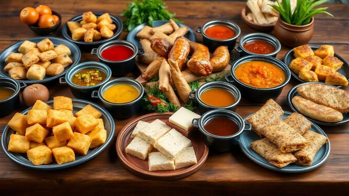 Combinações de sabores para salgadinhos assados
