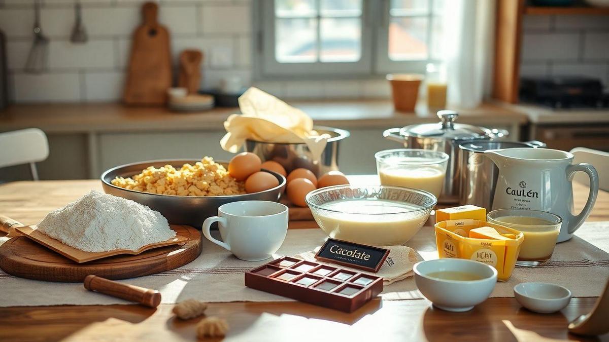 Ingredientes Essenciais para a Receita de Bolo de Chocolate