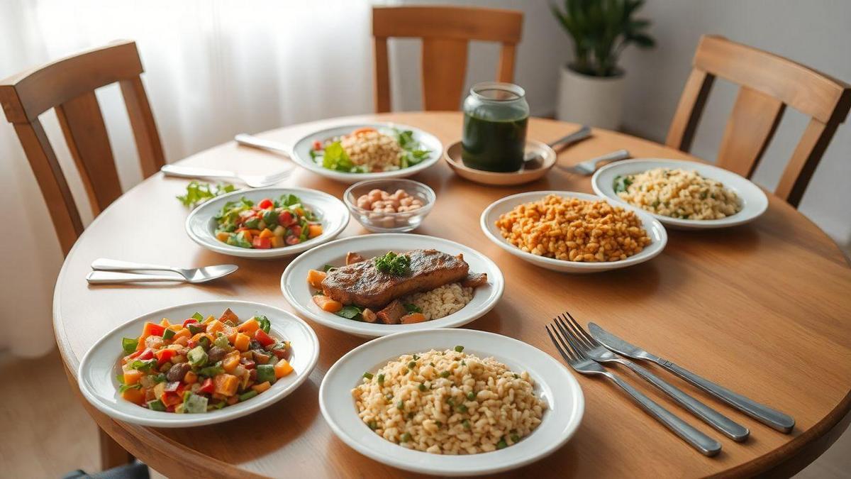 Opções de Almoço para Diferentes Dietas