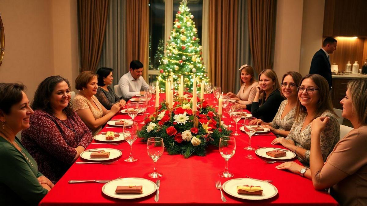 Planejando a Ceia de Natal em Família